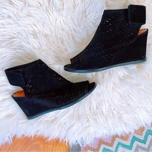 Via Spiga Delsy Wedge Bootie Open Toe Sandal 8.5